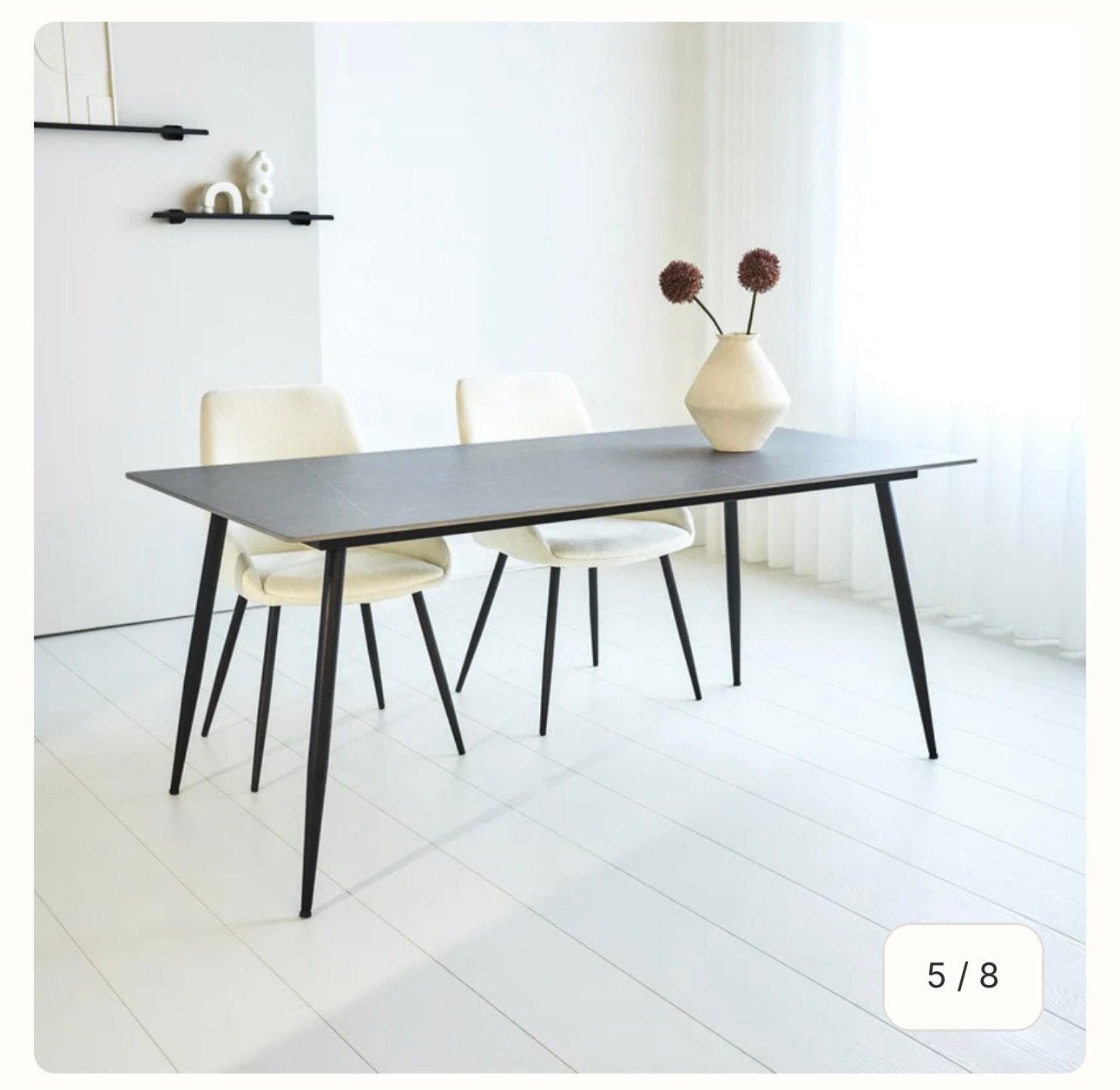 Onderstel eettafel - zwart metaal, Ophalen, 100 tot 150 cm, Nieuw, 50 tot 100 cm