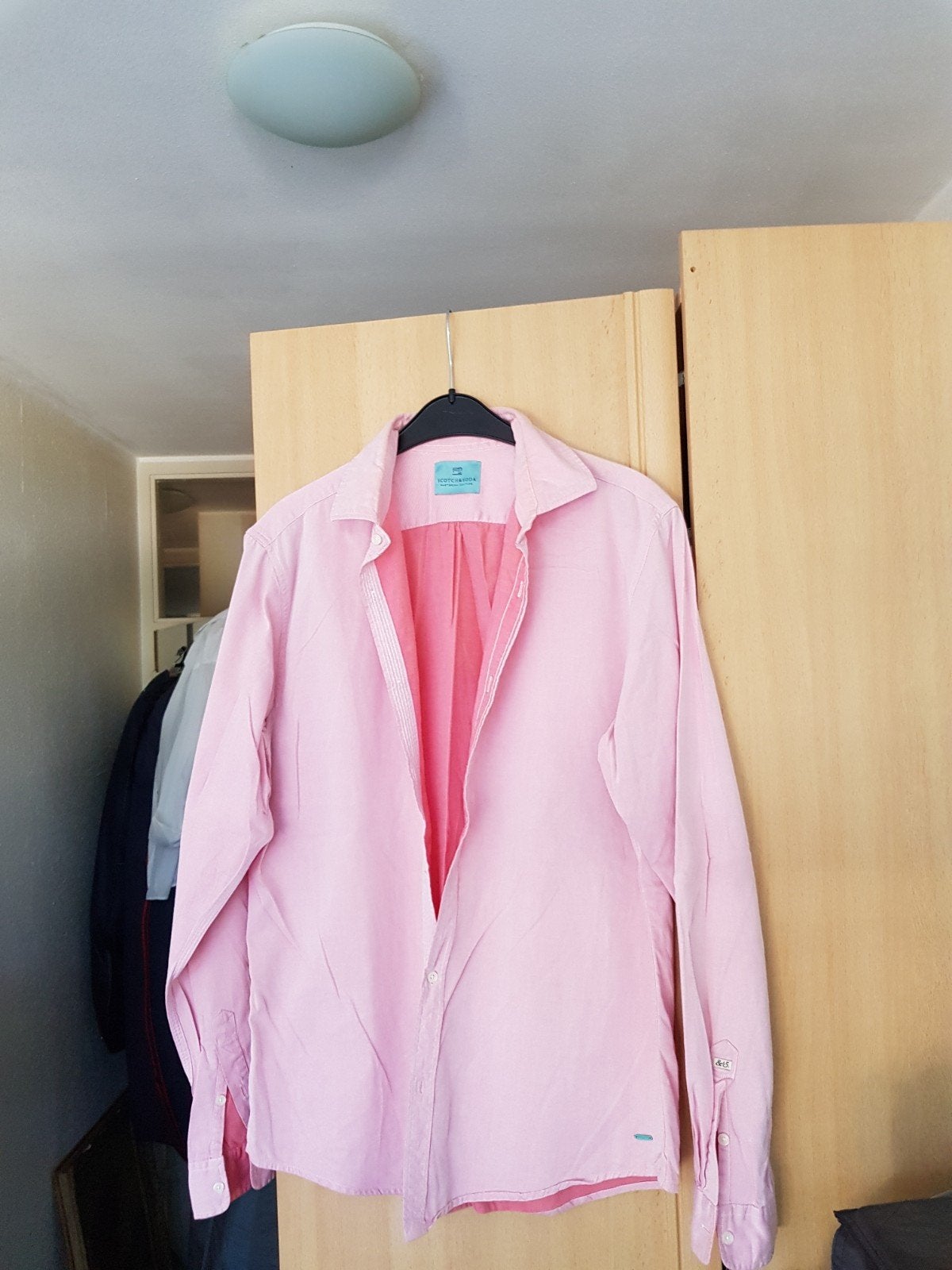 Scotch & Soda  overhemd, Ophalen of Verzenden, Zo goed als nieuw, Halswijdte 41/42 (L), Roze