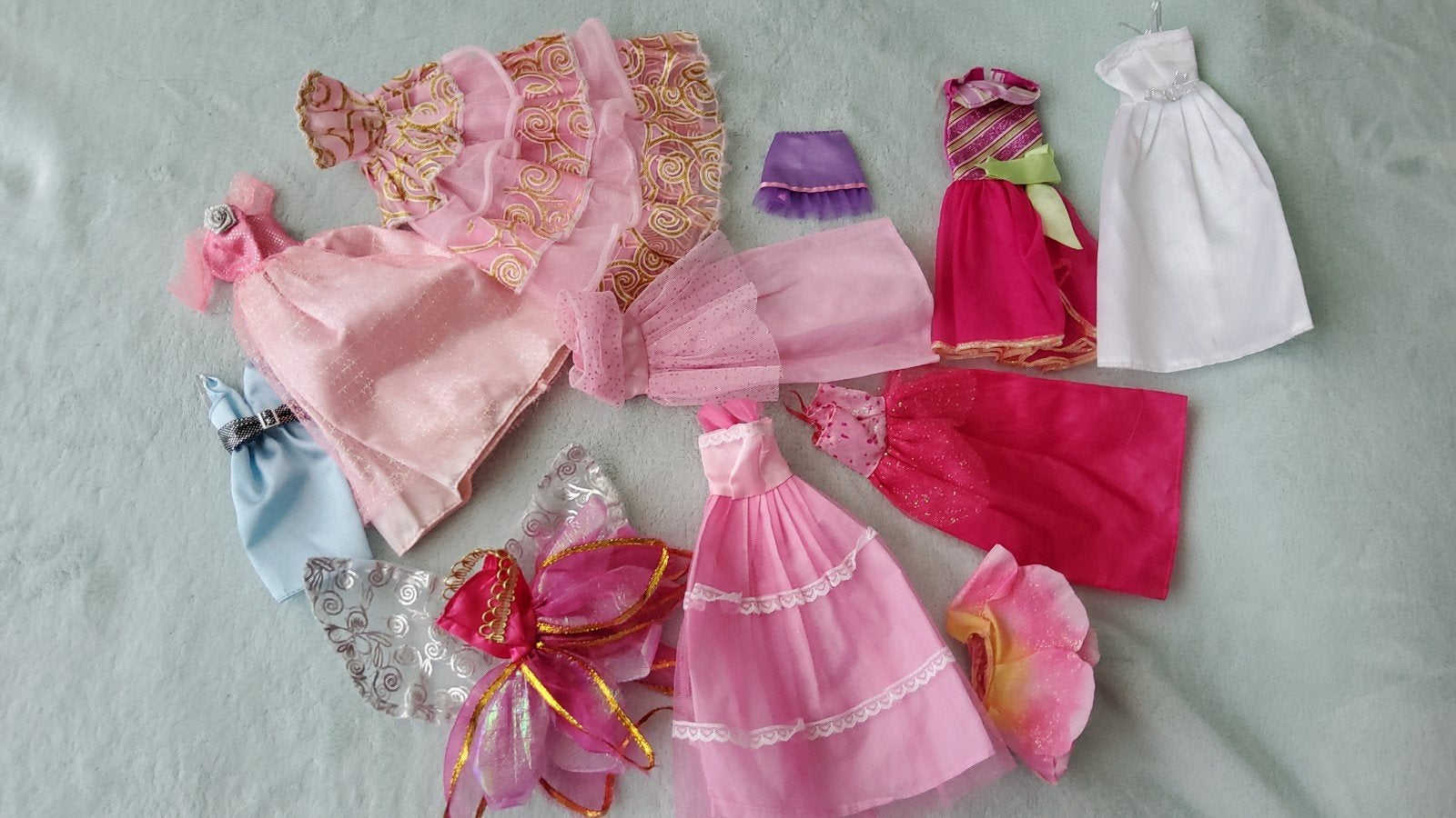 Vintage Barbie Sindy Fleur Tienerpop outfit galajurk rok., Ophalen of Verzenden, Fashion Doll
