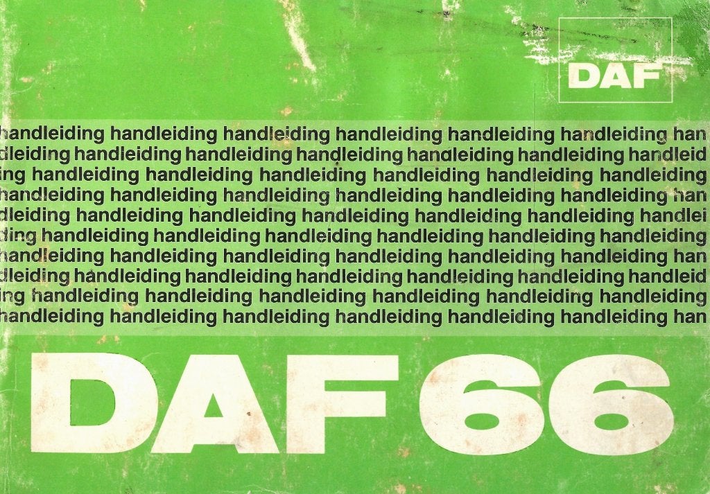DAF 66 HANDLEIDING INC. HET TECHNISCHE SCHEMA., Verzenden