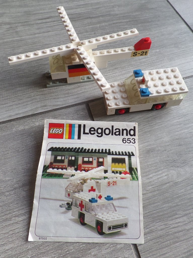 Vintage Lego Legoland 653, Gebruikt, Lego, Inclusief instructies, Ophalen of Verzenden