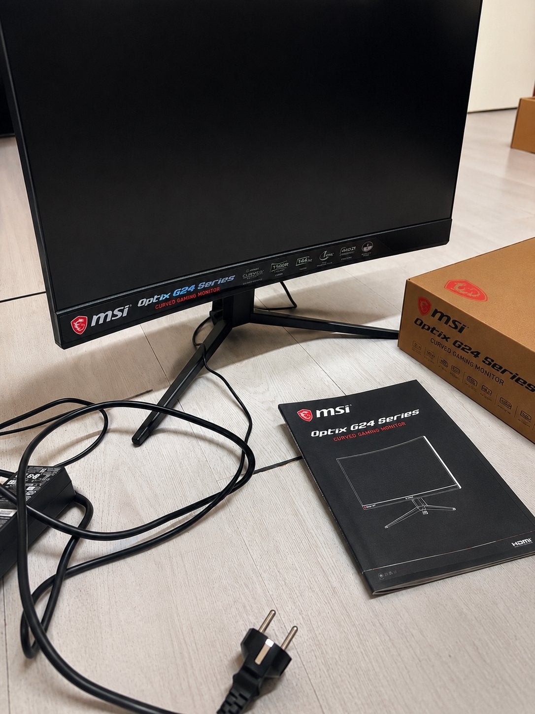 MSI Optix G24 Curved Gaming Monitor 144Hz – 1ms – Nieuwstaat, Computers en Software, Monitoren, Gaming, 101 t/m 150 Hz, Curved