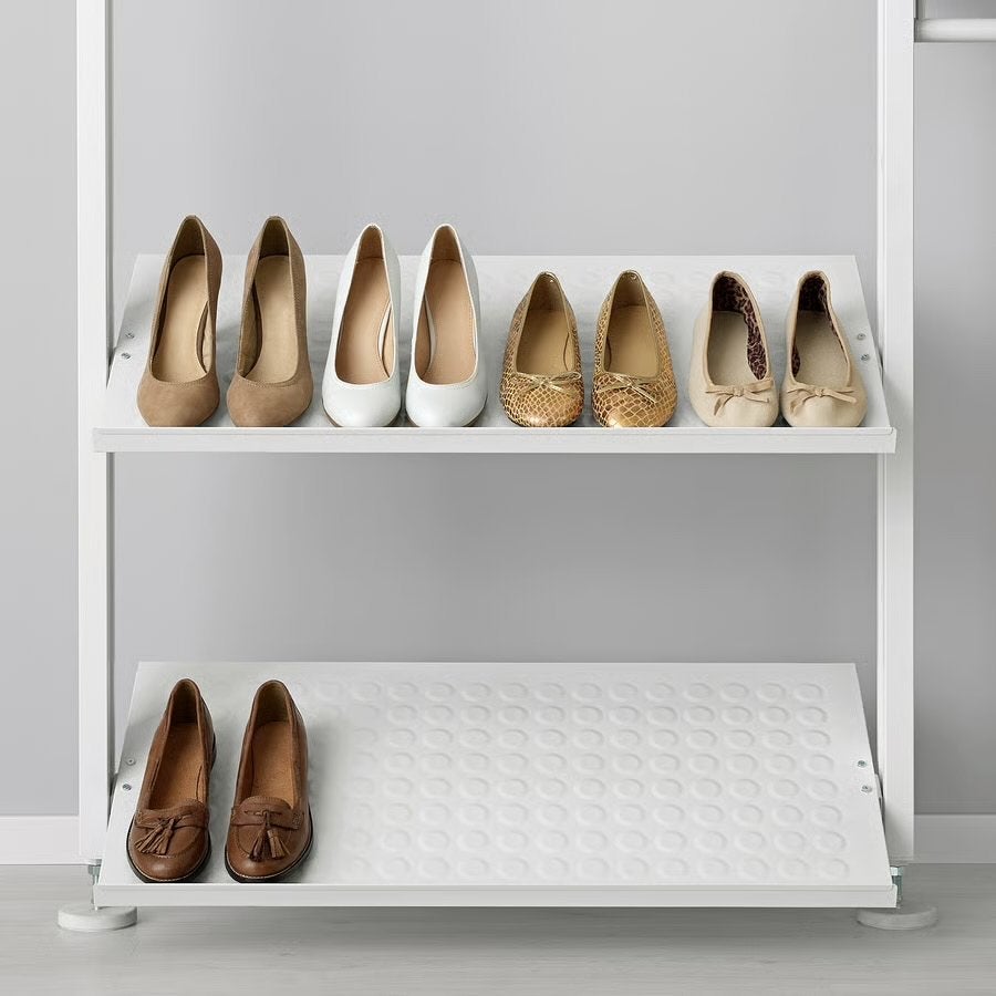 4x IKEA Elvarli schoenenplank, wit, Ophalen of Verzenden, Gebruikt