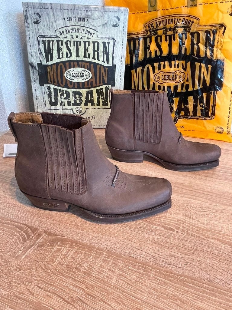 Loblan Western Boots - Handgemaakt Goodyear Leer Maat 42, Bruin, Lage of Enkellaarzen, Loblan, Ophalen of Verzenden