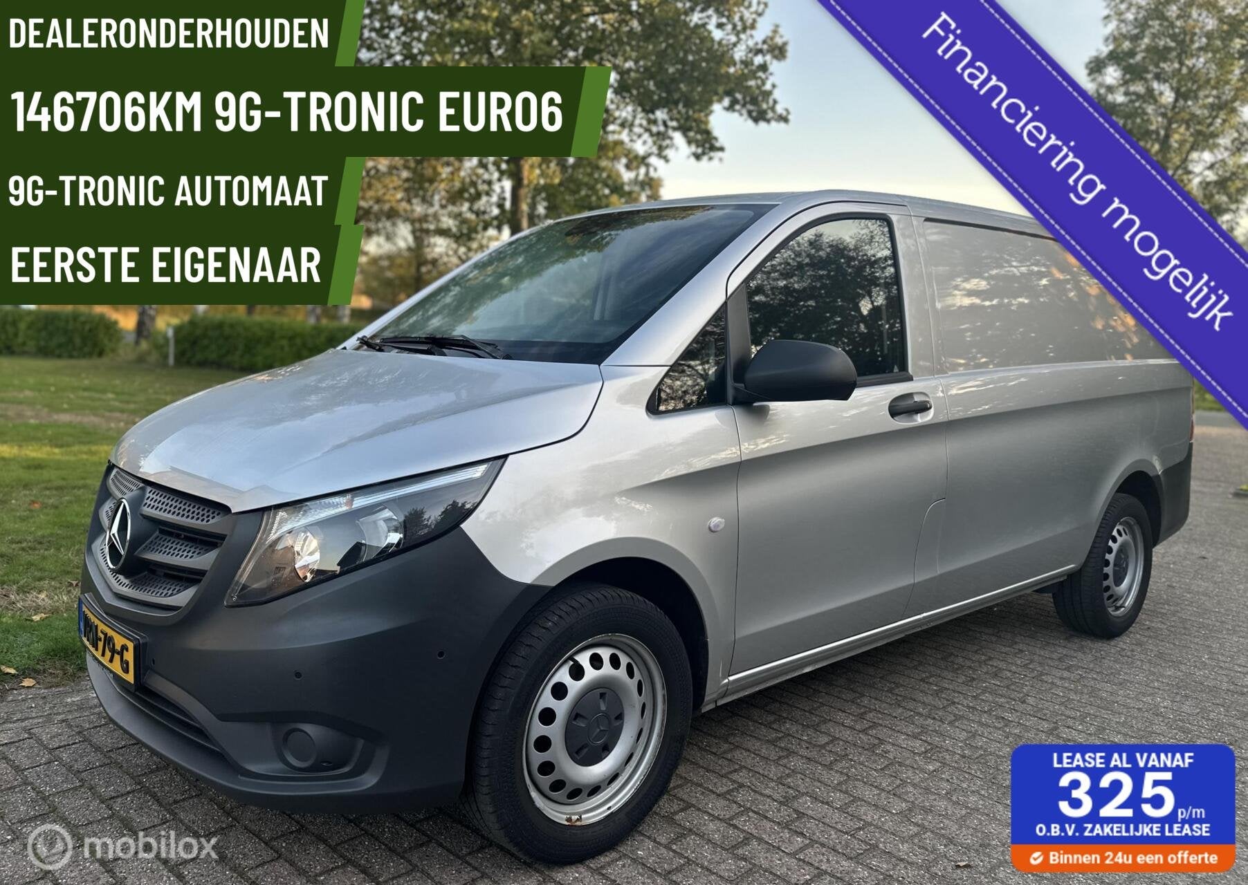 Mercedes Vito 114 CDI Lang L2 Automaat Nav CarPlay camera E6, Auto's, Automaat, Gebruikt, 4 cilinders, Leder en Stof