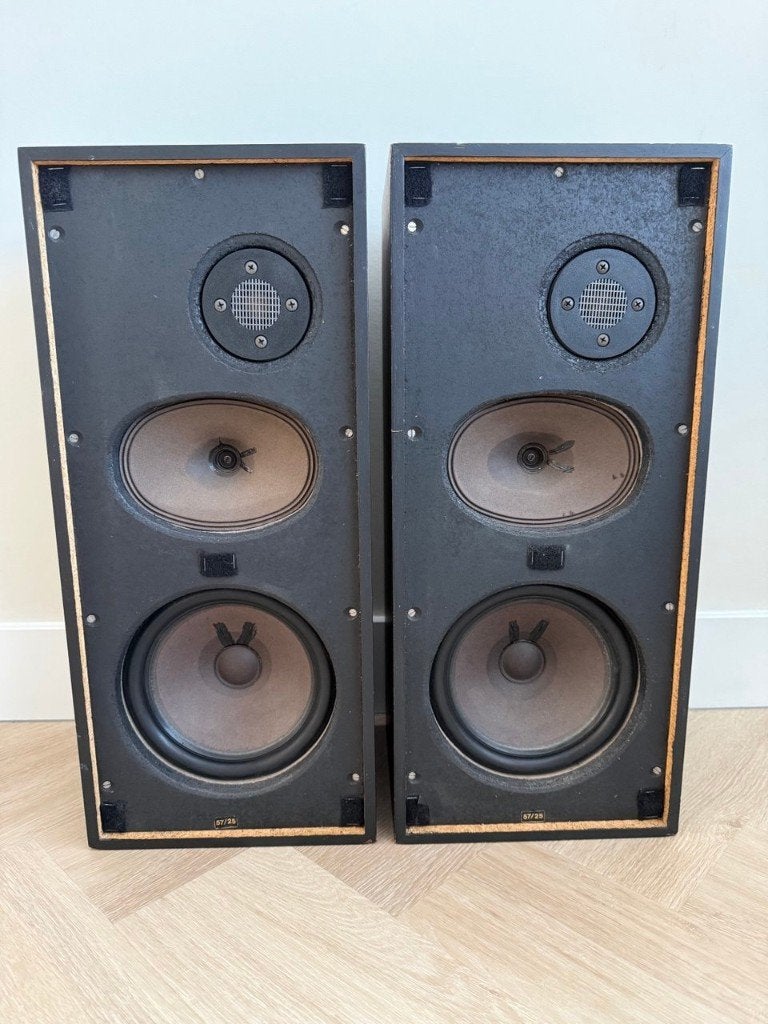 Hepta 57/25 vintage speakers, Overige merken, Stereo speakers, Inclusief kabels, Ophalen of Verzenden