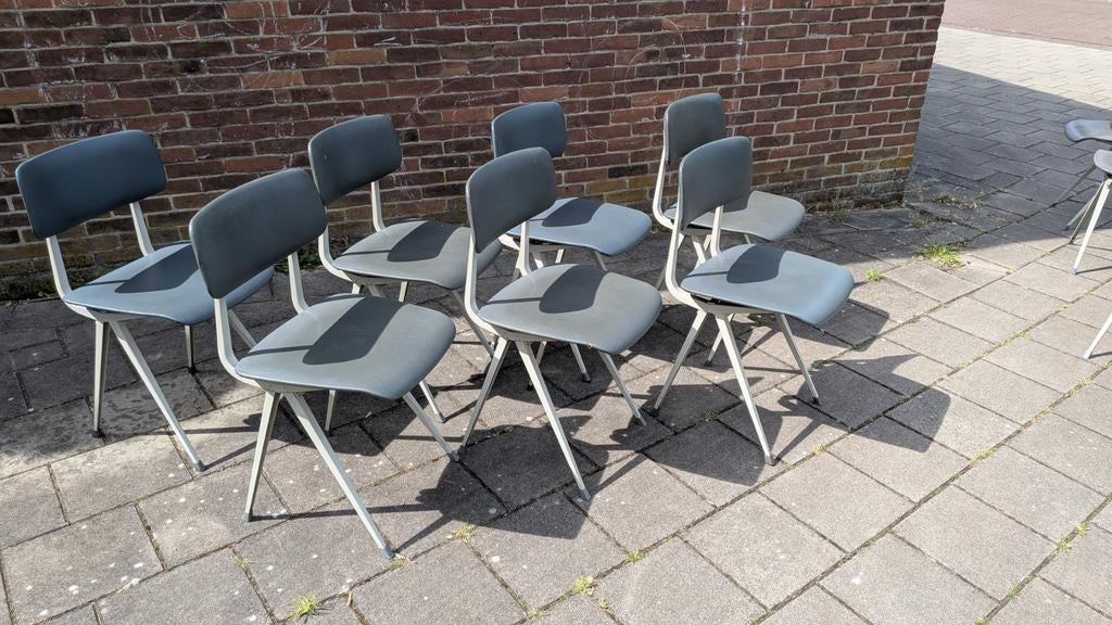 Result chairs, Friso Kramer, Passer poot, 1963, hay, Huis en Inrichting, Stoelen, Ophalen, Gebruikt, Wit, Twee