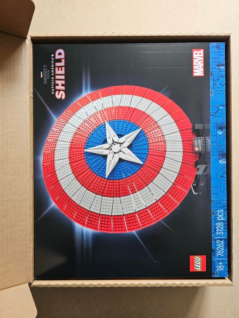 Lego 76262 Captain America Schild - Sealed, Ophalen, Marvel, Lego, Nieuw