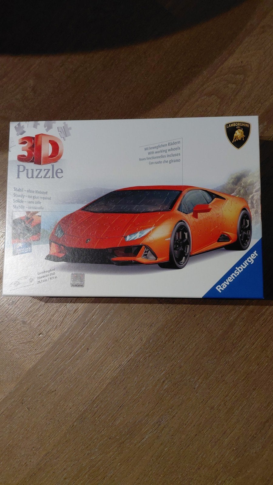 Ravensburger 3D Puzzel Lamborghini Huracán EVO, Ophalen of Verzenden, Meer dan 50 stukjes, Zo goed als nieuw, 6 jaar of ouder