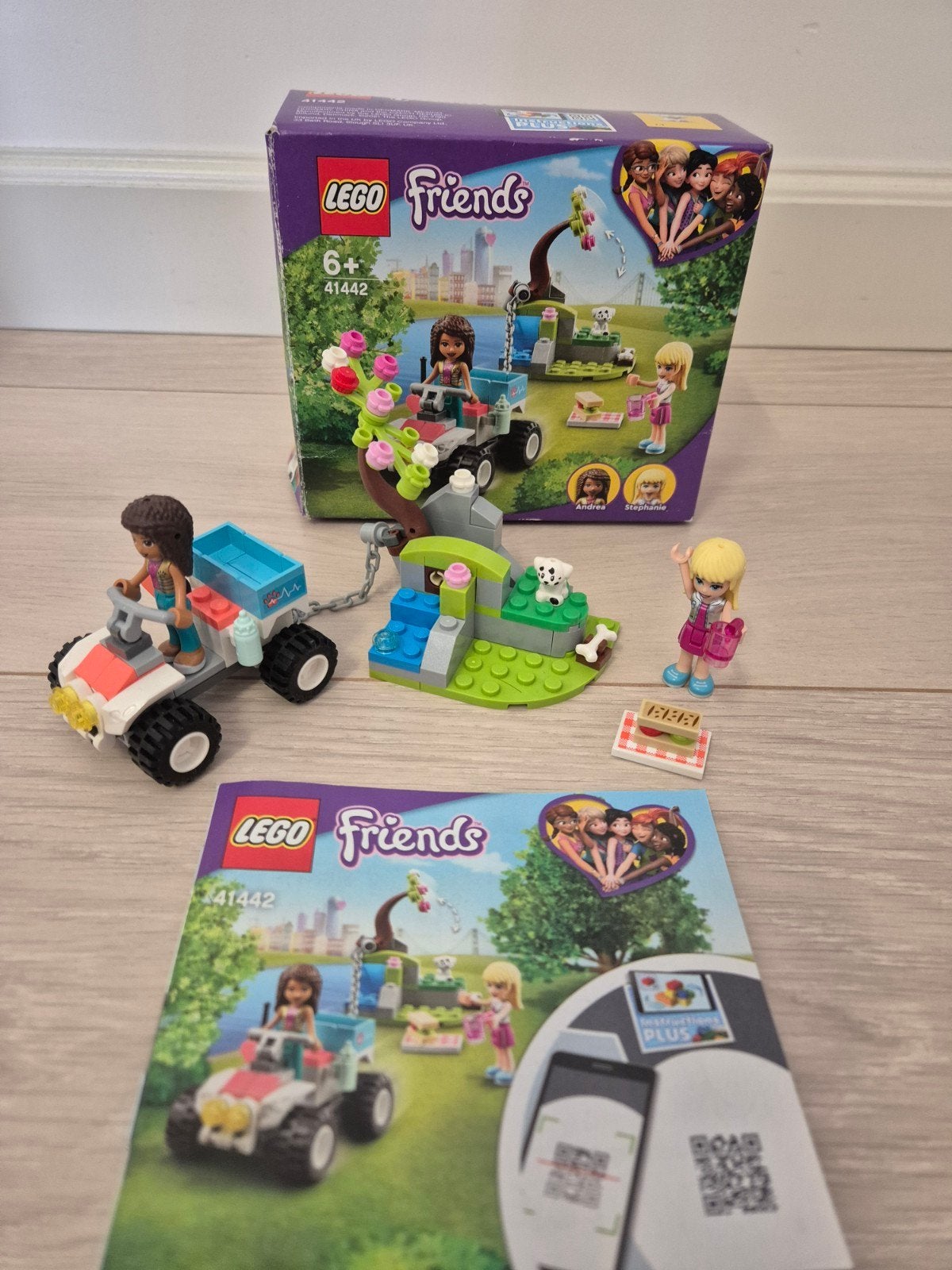 LEGO Friends 41442 Dierenreddingsbuggy Andrea Stephanie, Gebruikt, Inclusief instructies, Lego, Friends