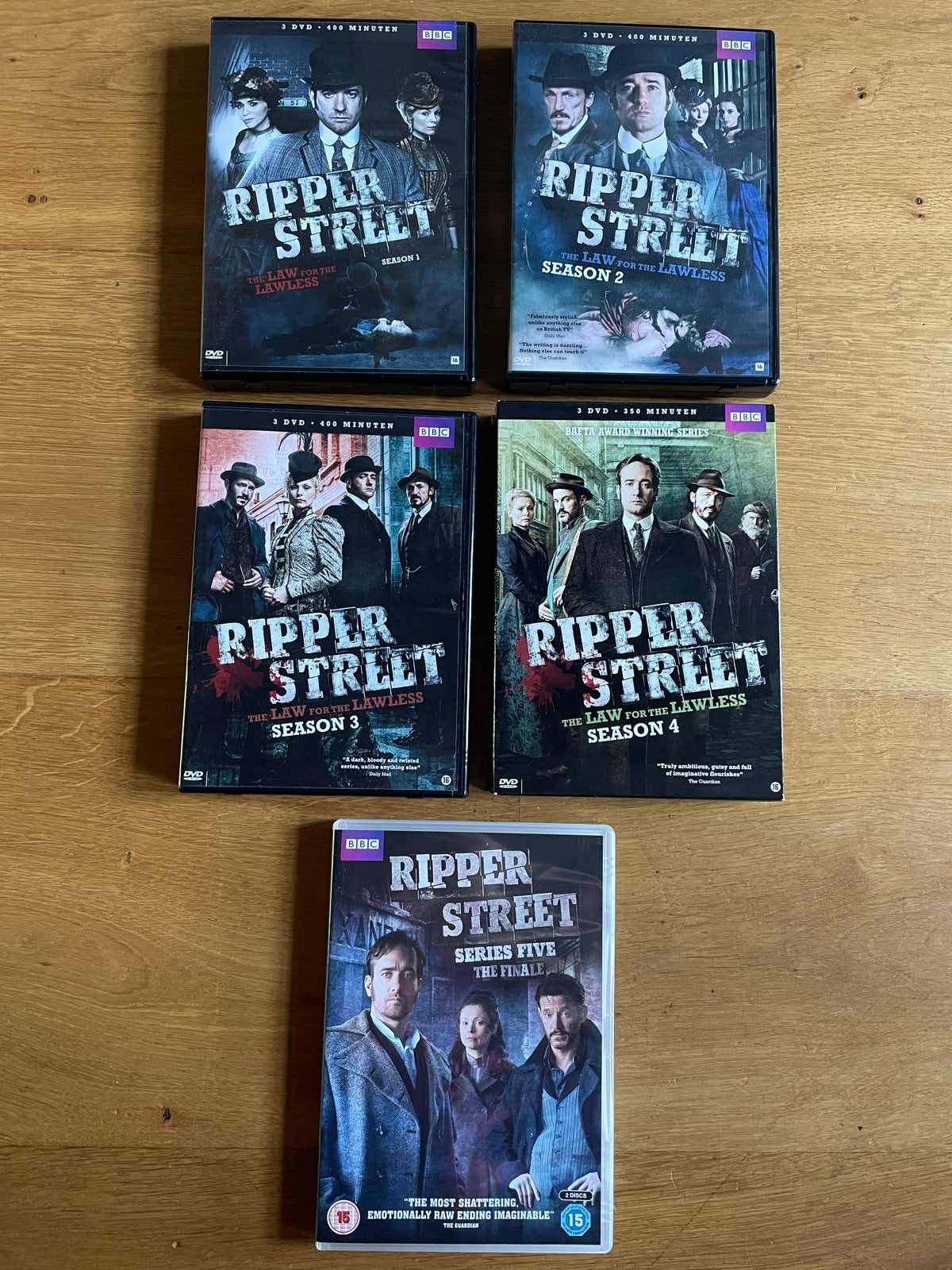 Ripper Street Complete Serie (Seizoen 1-5) DVD Boxset, Engels, Vanaf 16 jaar, Misdaad, Nederlands