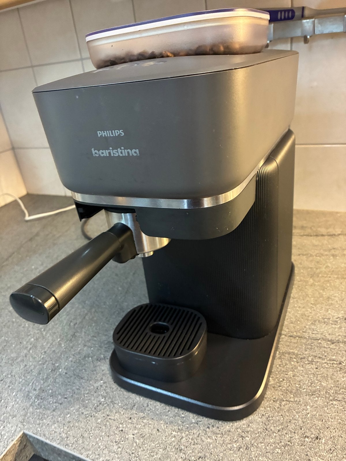 Philips Baristina Espressomachine grijs, Afneembaar waterreservoir, Espresso apparaat, Zo goed als nieuw, 2 tot 4 kopjes