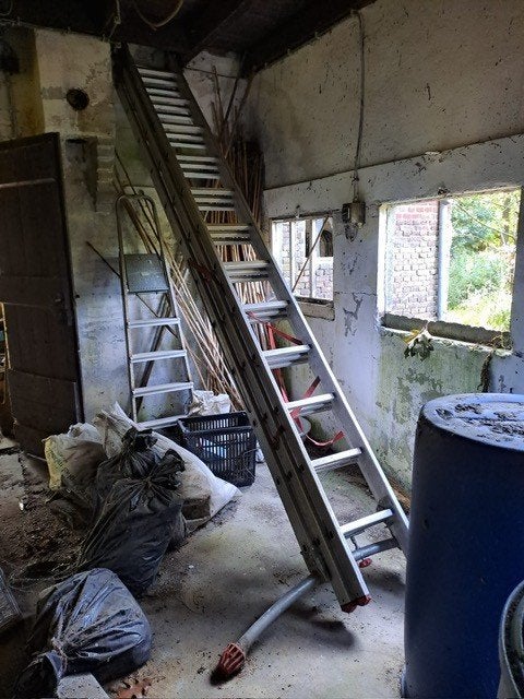ladder 3-delig, Ophalen, Gebruikt, Ladder, Opvouwbaar of Inschuifbaar
