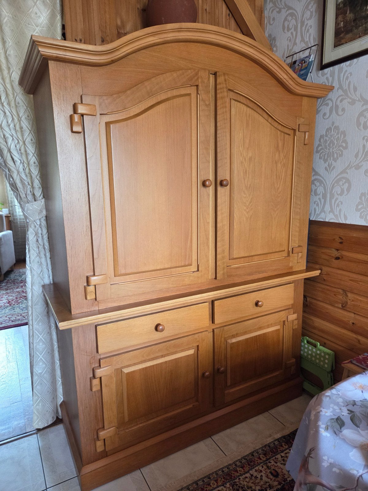 Mooie licht eiken keuken te koop, Ophalen, Gebruikt, Met deur(en), 150 tot 200 cm