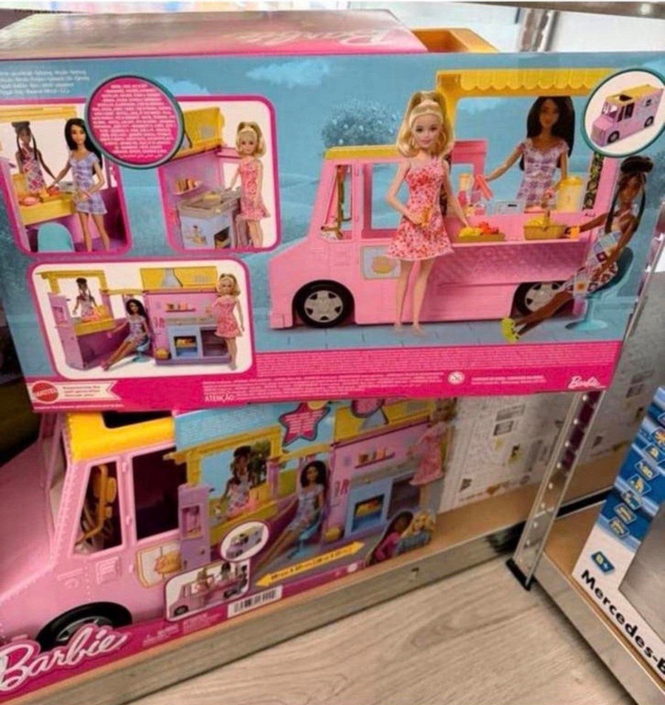 BARBIE Limonadewagen Speel-auto met accessoires Groot NIEUW, Barbie, P, P, P