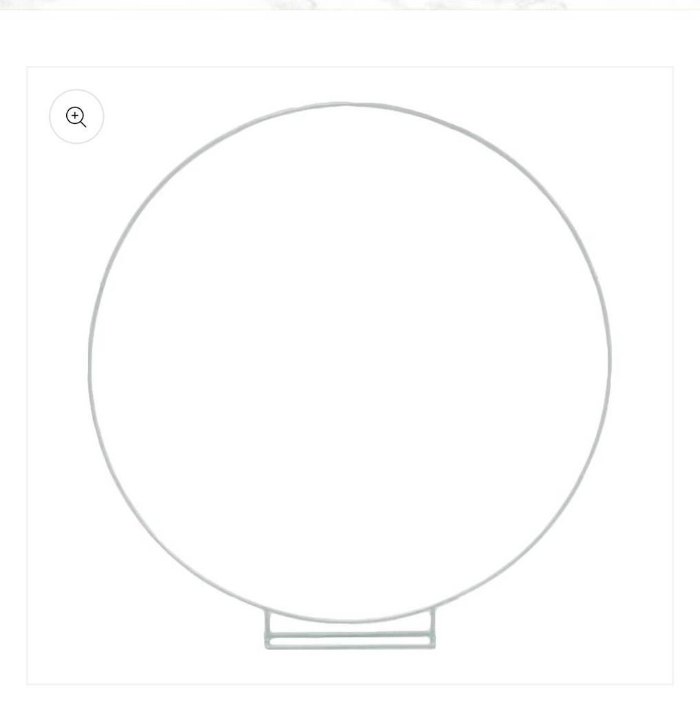 Witte ronde backdrop voor bruiloften en feesten, Hobby en Vrije tijd, Feestartikelen, Ophalen of Verzenden, Zo goed als nieuw