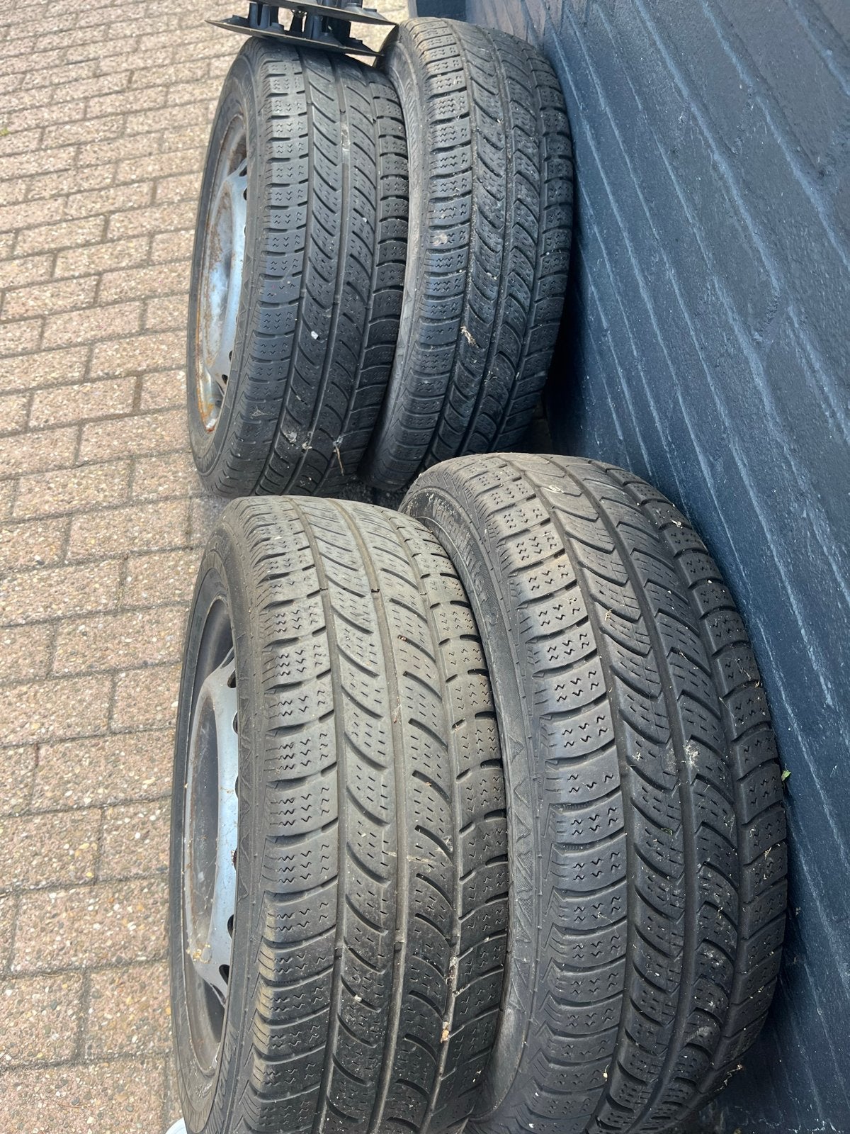 Set van 4 All-Season Banden met Velgen 195/65 R16C, Ophalen, 16 inch, Banden en Velgen, All Season
