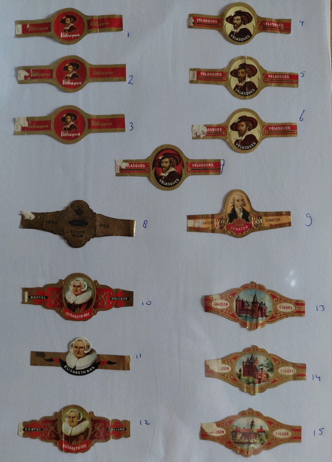 Gcollectie sigarenbandjes - ca 70 stuks, Verzamelen, Ophalen of Verzenden, Gebruikt