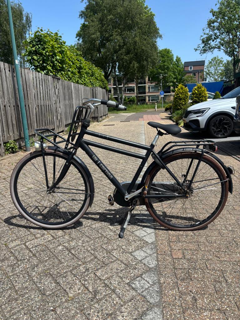 Cortina U4 51cm transporter fiets heren (opknapper), Terugtraprem, Gebruikt, Versnellingen, 49 tot 53 cm