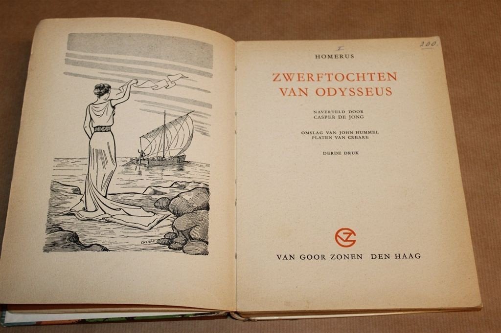 Zwerftochten Odysseus —Gulden Sporen, Vintage Jeugdboek 1955, Boeken, Ophalen of Verzenden, Gelezen