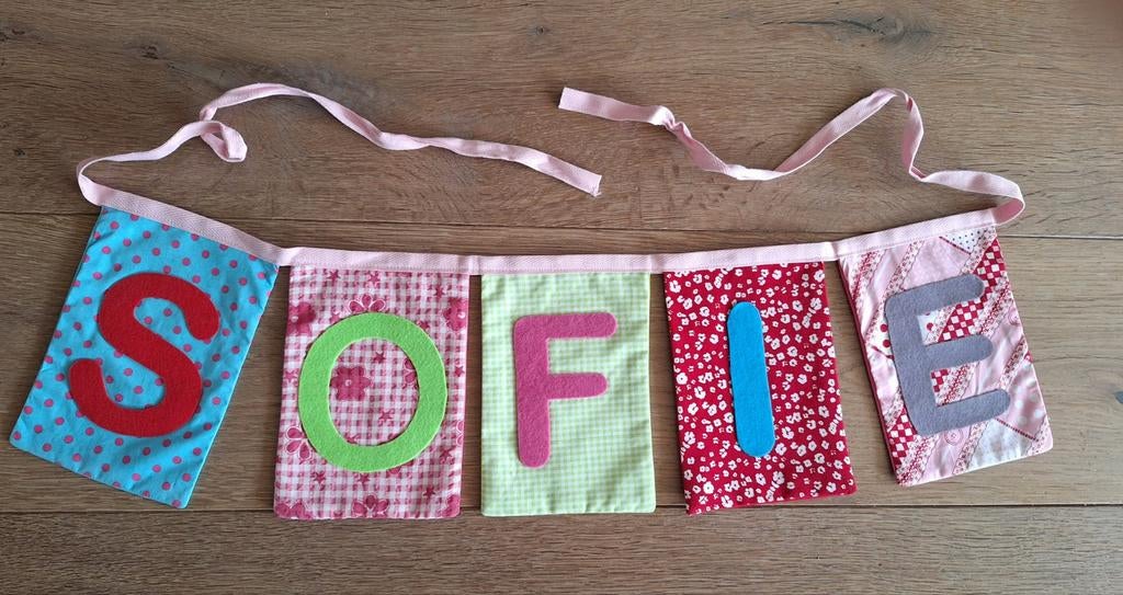 Zgan stoffen naamslinger Sofie, Ophalen of Verzenden, Zo goed als nieuw, Versiering