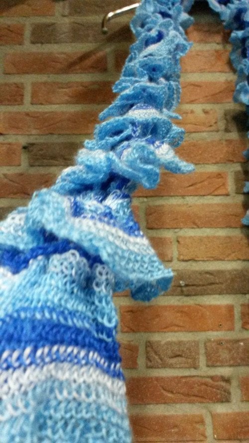 sjaal blauw wit, Ophalen of Verzenden, 'T Olde Gre-j, Info@toldegrej.nl, Endepoelstraat 20f Didam