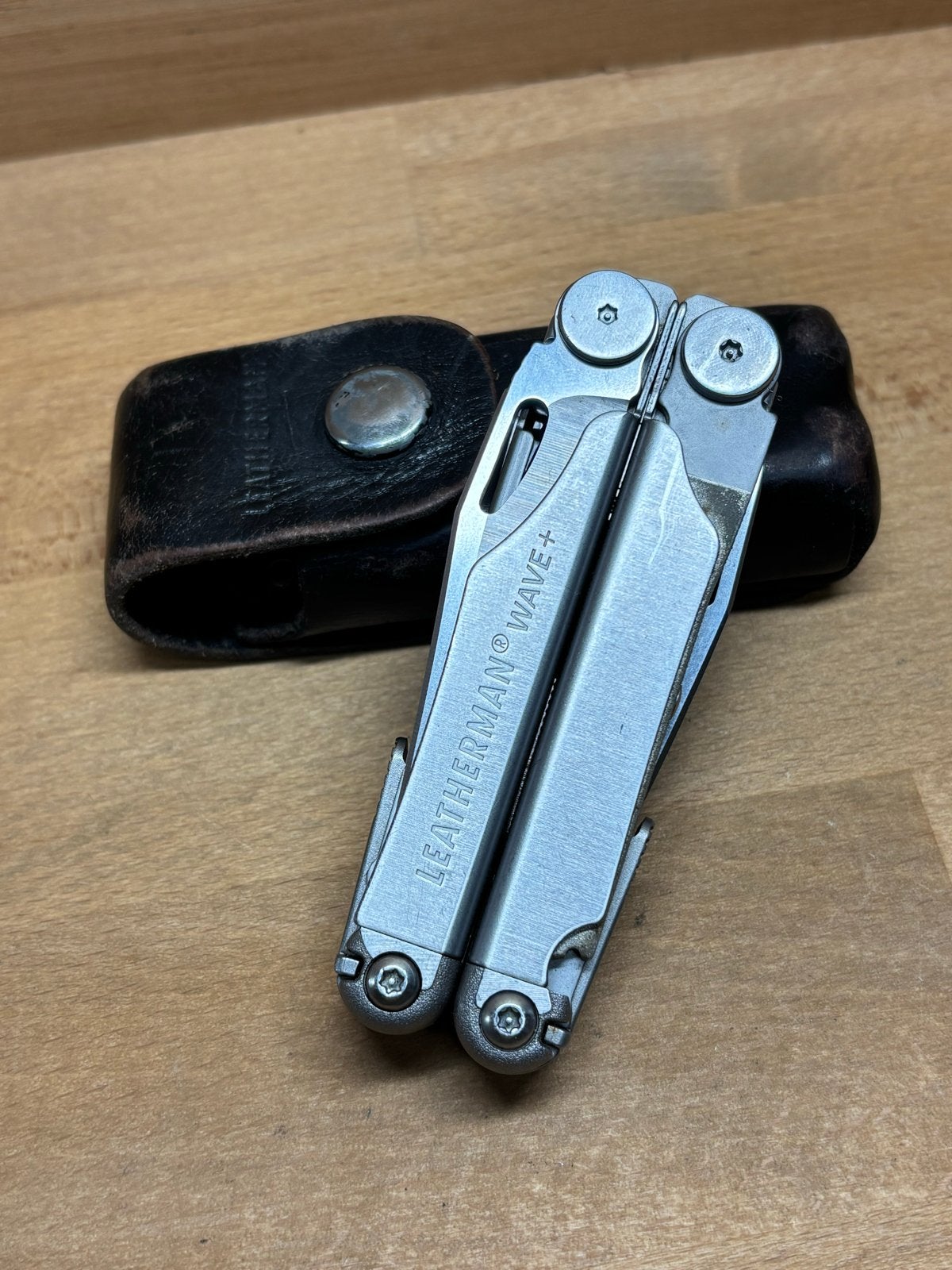 Leatherman Wave Plus Multitool met Leren Hoes, Gebruikt, L, L, L