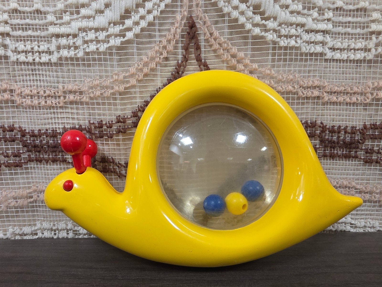 Ambi Toys speelgoed Snail Rattle – gele slak rammelaar, Gebruikt, ., Ambi Toys, Ophalen of Verzenden