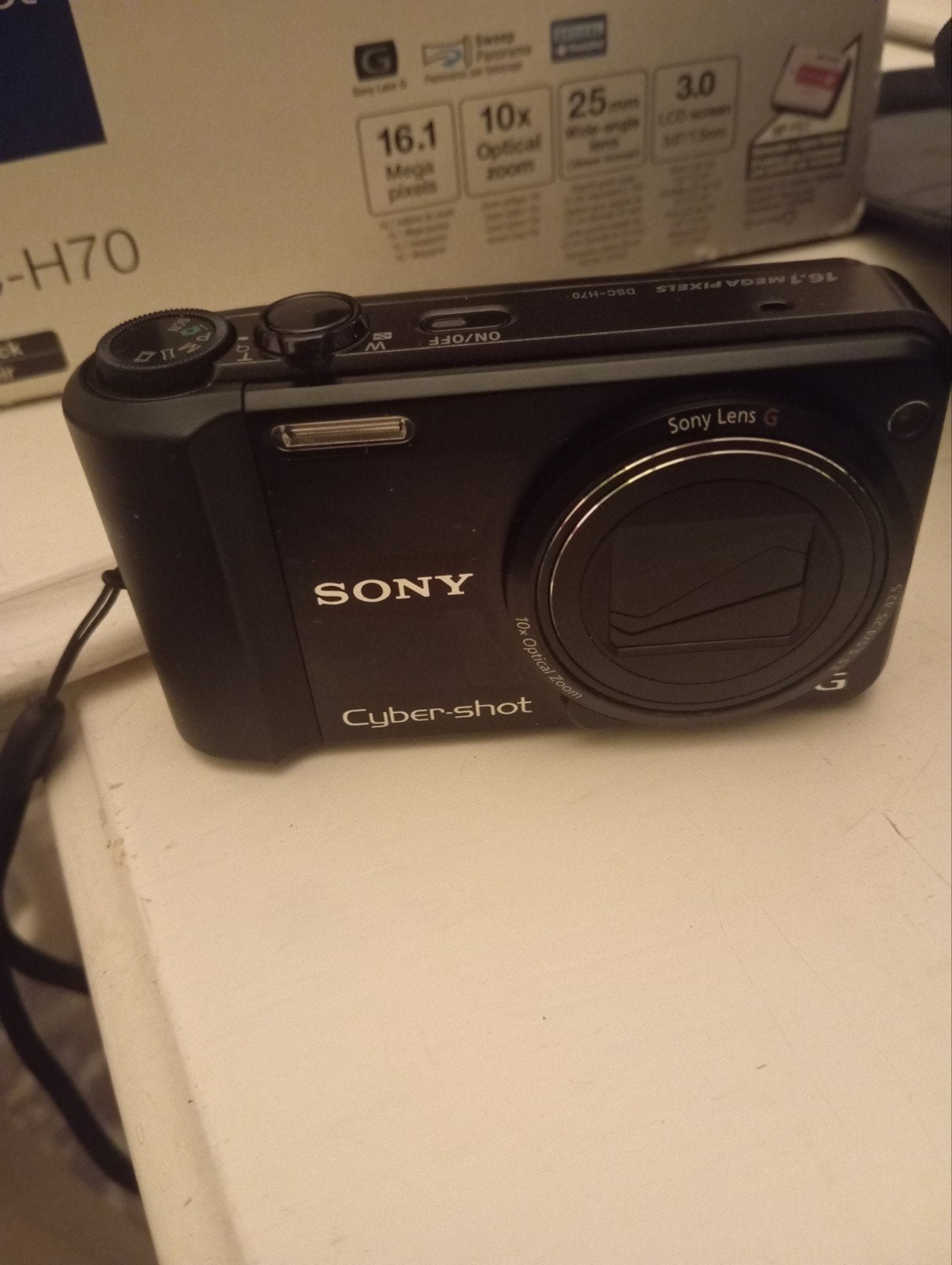 Sony Cyber-shot DSC-H70 Digitale Camera - Zonder SD Kaart, Ingebouwde flitser, Gebruikt, Ophalen of Verzenden, Compactcamera