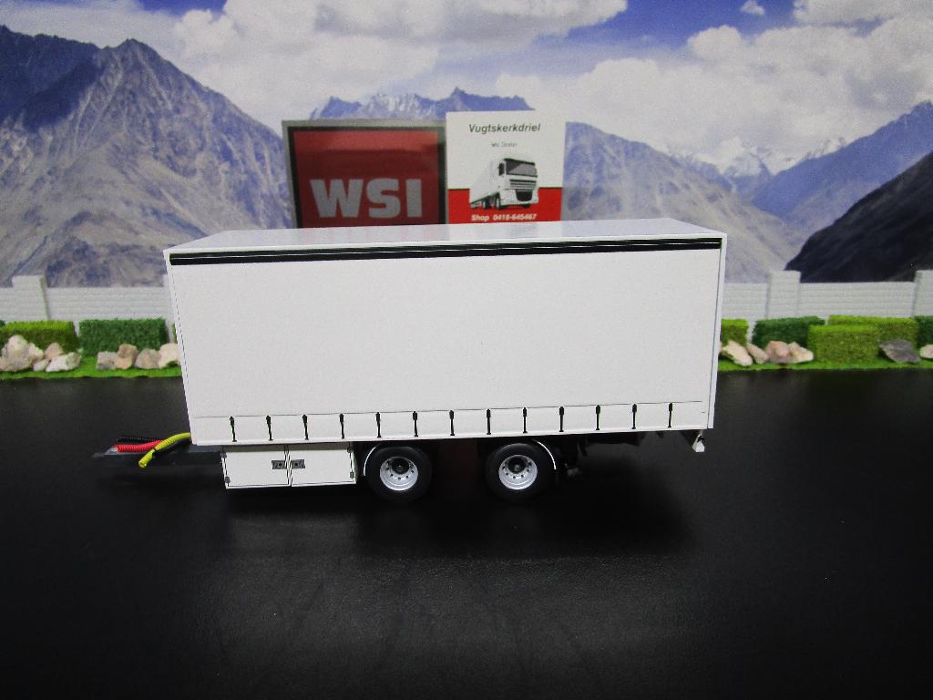 Wsi White Line 03-2030 , Schuifzeilen Aanhanger 2as, Ophalen, Nieuw, Bus of Vrachtwagen, Wsi