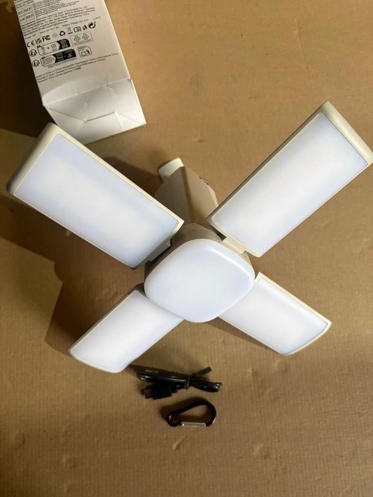 Opvouwbare LED Garage Lamp - Heldere Werkplaatsverlichting, Ophalen of Verzenden, Nieuw, Modern, Industrieel