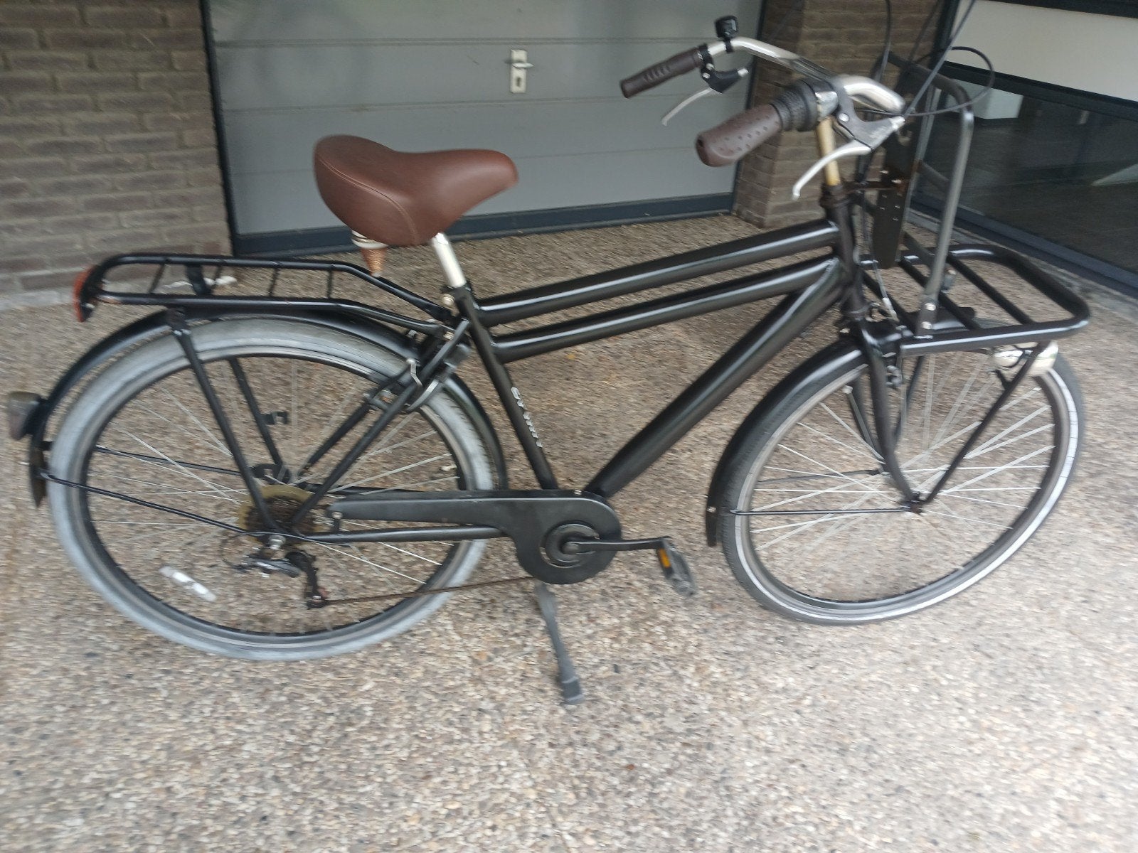 heren transport fiets, Gebruikt, Velgrem, Ophalen, 26 inch of meer