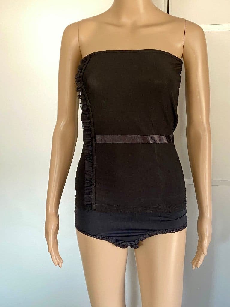 J162 Marlies Dekkers mt. M=38 Top body zwart, Maat 38/40 (M), Marlies Dekkers, Zwart, Ophalen of Verzenden