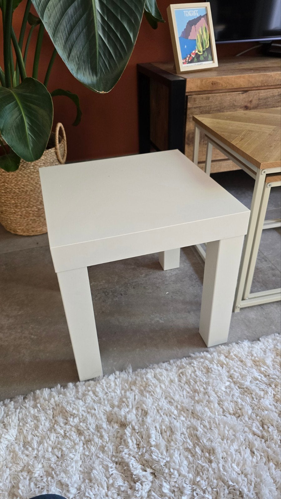 Ikea Lack bijzettafel 35x35 cm - Wit, Ophalen, Vierkant, 45 tot 60 cm