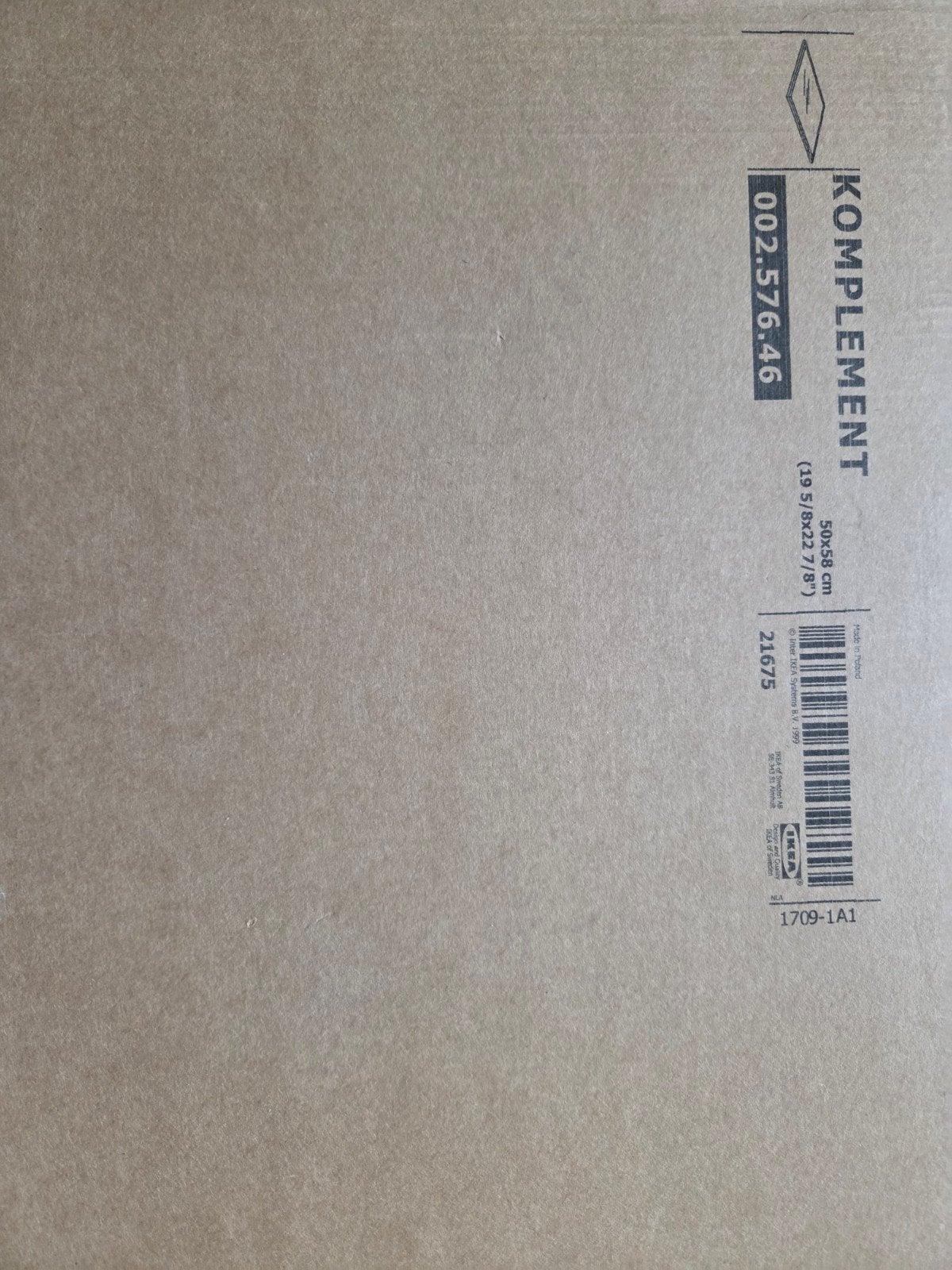 IKEA KOMPLEMENT  50x58 cm Wit 2 x nieuw, Ophalen, Nieuw, 50 tot 100 cm, Minder dan 100 cm