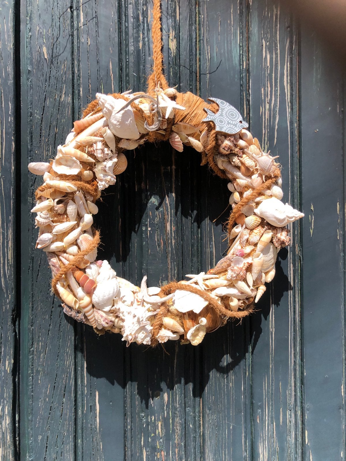 Decoratieve Schelpenkrans - Maritieme Sfeer, Gebruikt, Meerkleurig, Overige stijlen, Ophalen of Verzenden