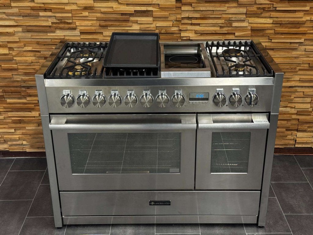Lancellotti Maestro Fornuis 120cm RVS combi-stoomoven NIEUW, Niet ingevuld, 60 cm of meer, Niet ingevuld, Nieuw