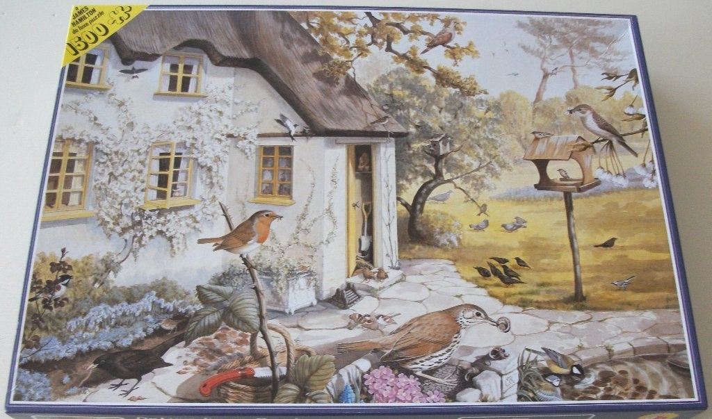 Puzzel *** GARDEN BIRDS *** 1500 stukjes James Hamilton, Hobby en Vrije tijd, Ophalen of Verzenden, 500 t/m 1500 stukjes, Zo goed als nieuw