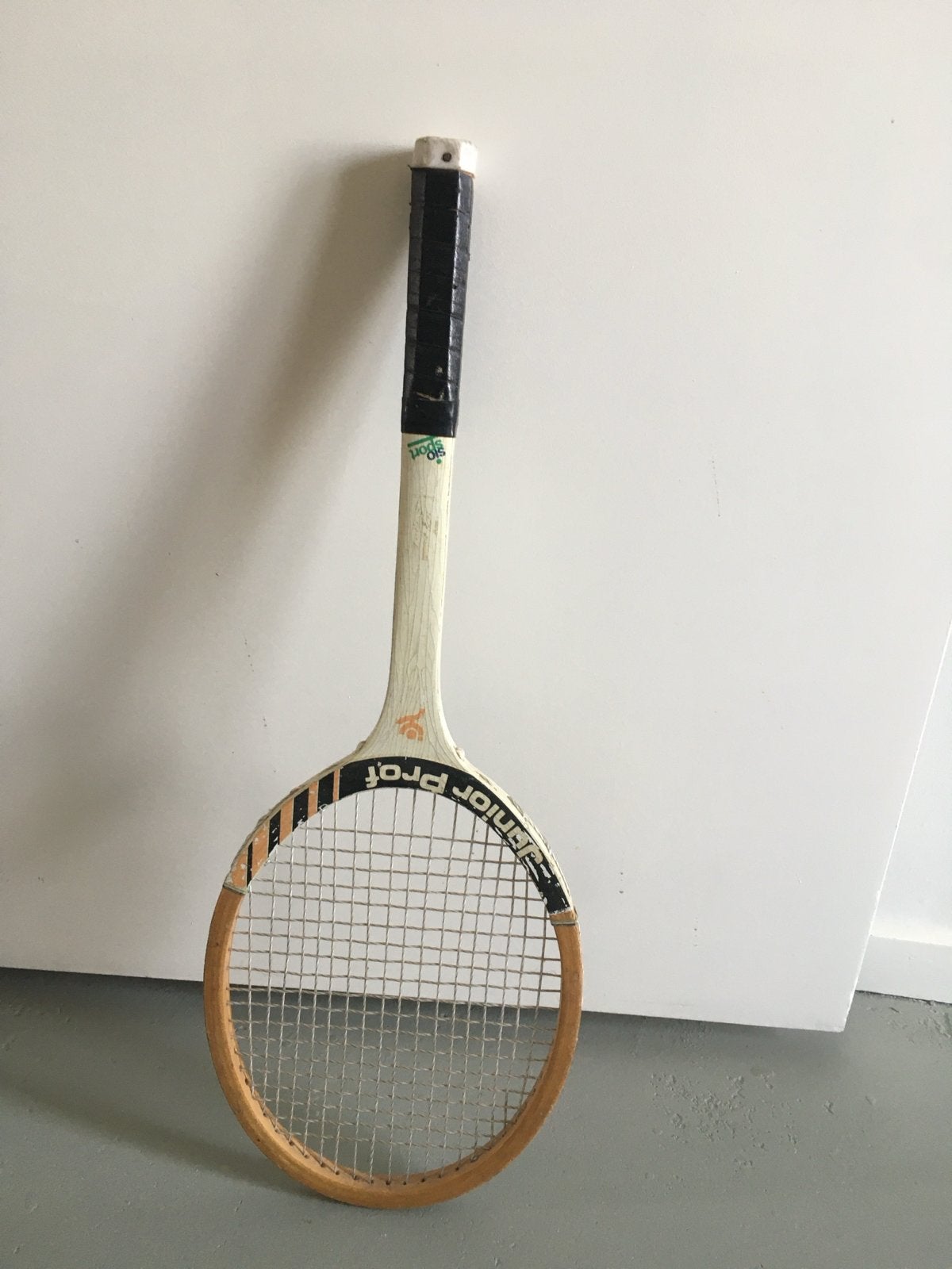 Vintage Junior Prof Tennisracket - Houten Racket, Verzenden, Gebruikt, Racket, Overige merken