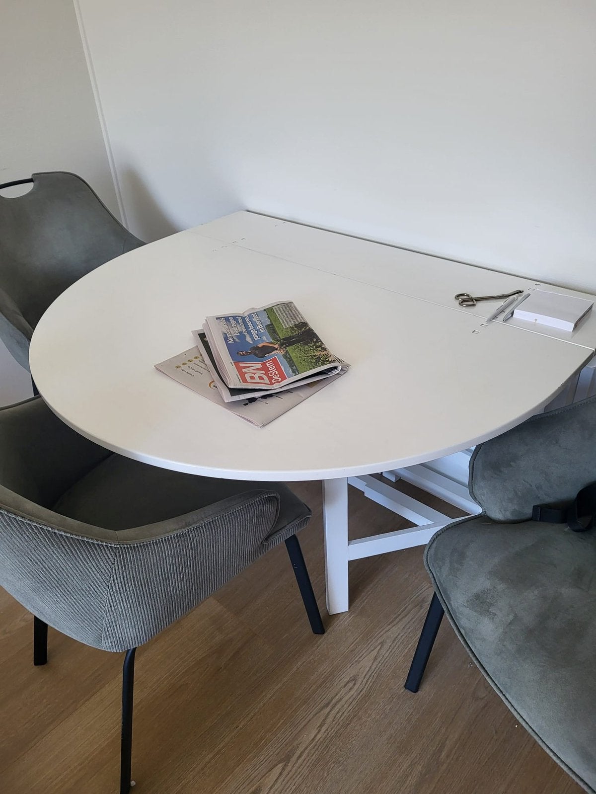 Opklapbare tafel van ikea, Ophalen, Gebruikt, 50 tot 100 cm, Vijf personen of meer