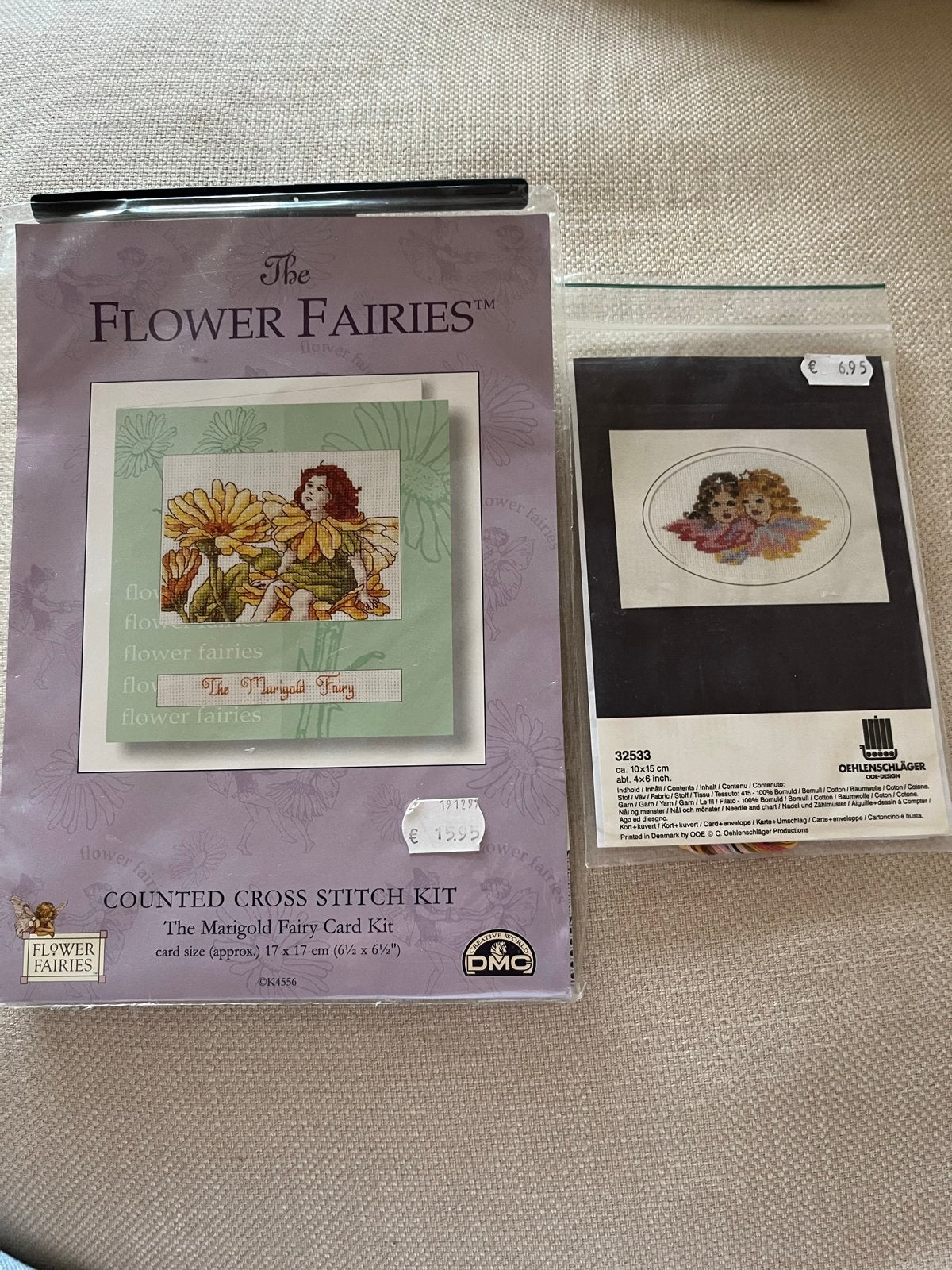 Borduurpakket The Flower Fairies & Engelentafereel, Ophalen of Verzenden, Nieuw, Handborduren, Borduurpakket