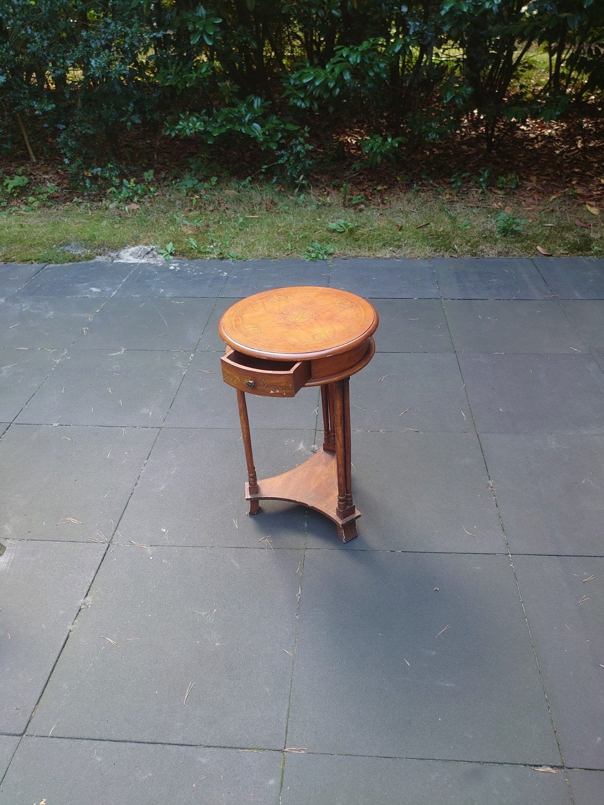 Vintage bijzettafel, plantentafel, 68cm hoog, Ophalen