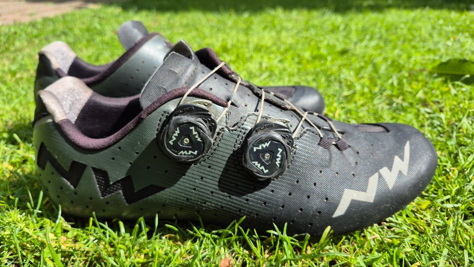 Northwave Revolution Road fietsschoenen mt 43,5 zwart/grijs, Fietsen en Brommers, Fietsaccessoires | Fietskleding, Gebruikt, Heren