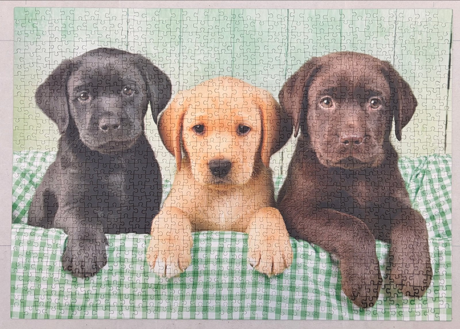 Clementoni Legpuzzel 1000 stukjes - Schattige Puppy's, Ophalen of Verzenden, 500 t/m 1500 stukjes, Zo goed als nieuw, Legpuzzel