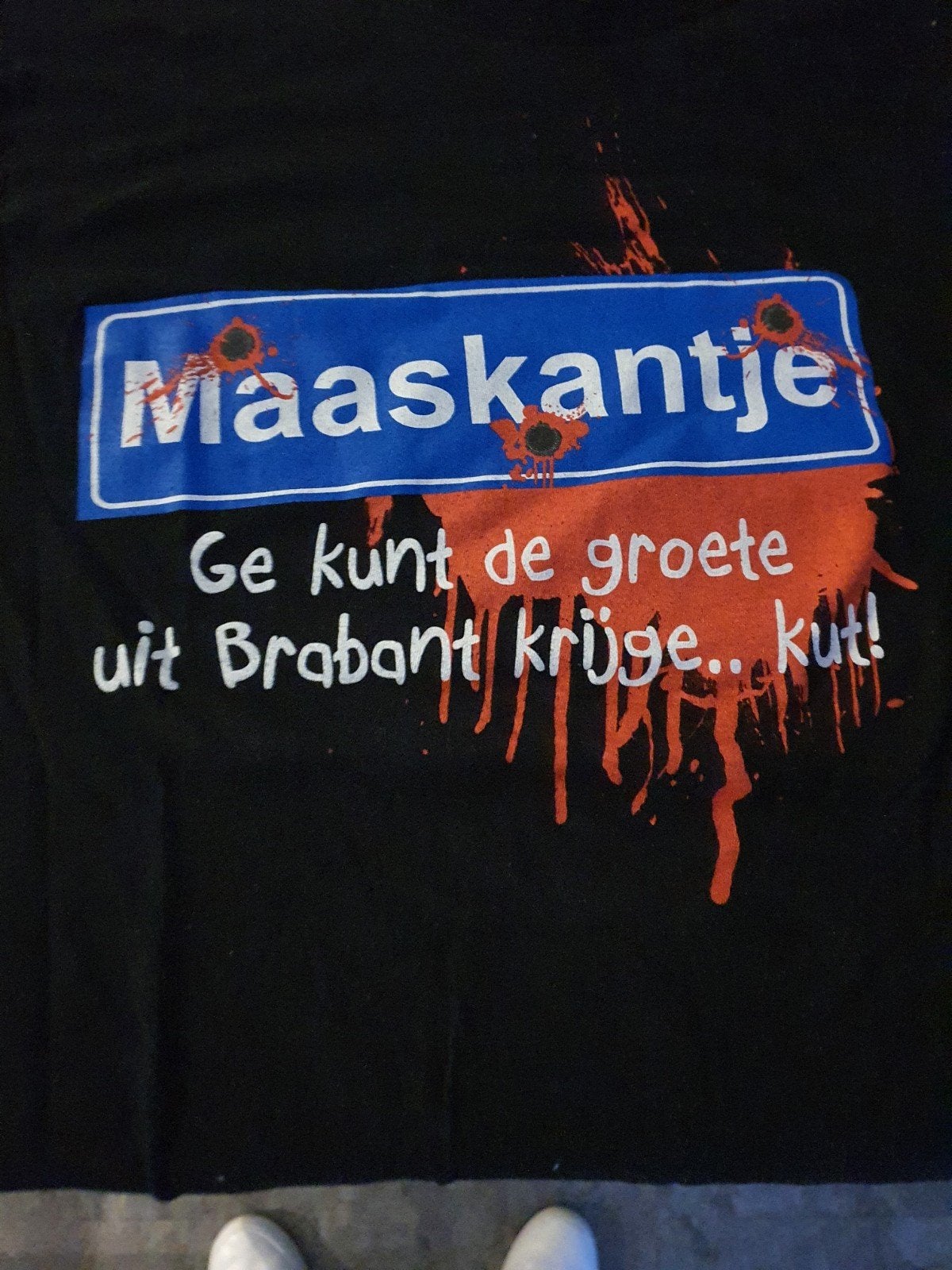 Maaskantje T-shirt - Ge kunt de groeten uit Brabant kr, Ophalen of Verzenden, Zo goed als nieuw, New Kids