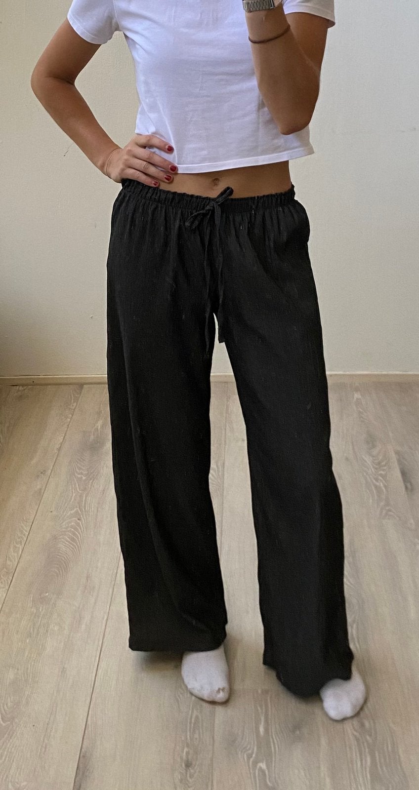 Zara pantalon grijs wijde broek s 36, Ophalen of Verzenden, Zo goed als nieuw, Maat 36 (S), Grijs