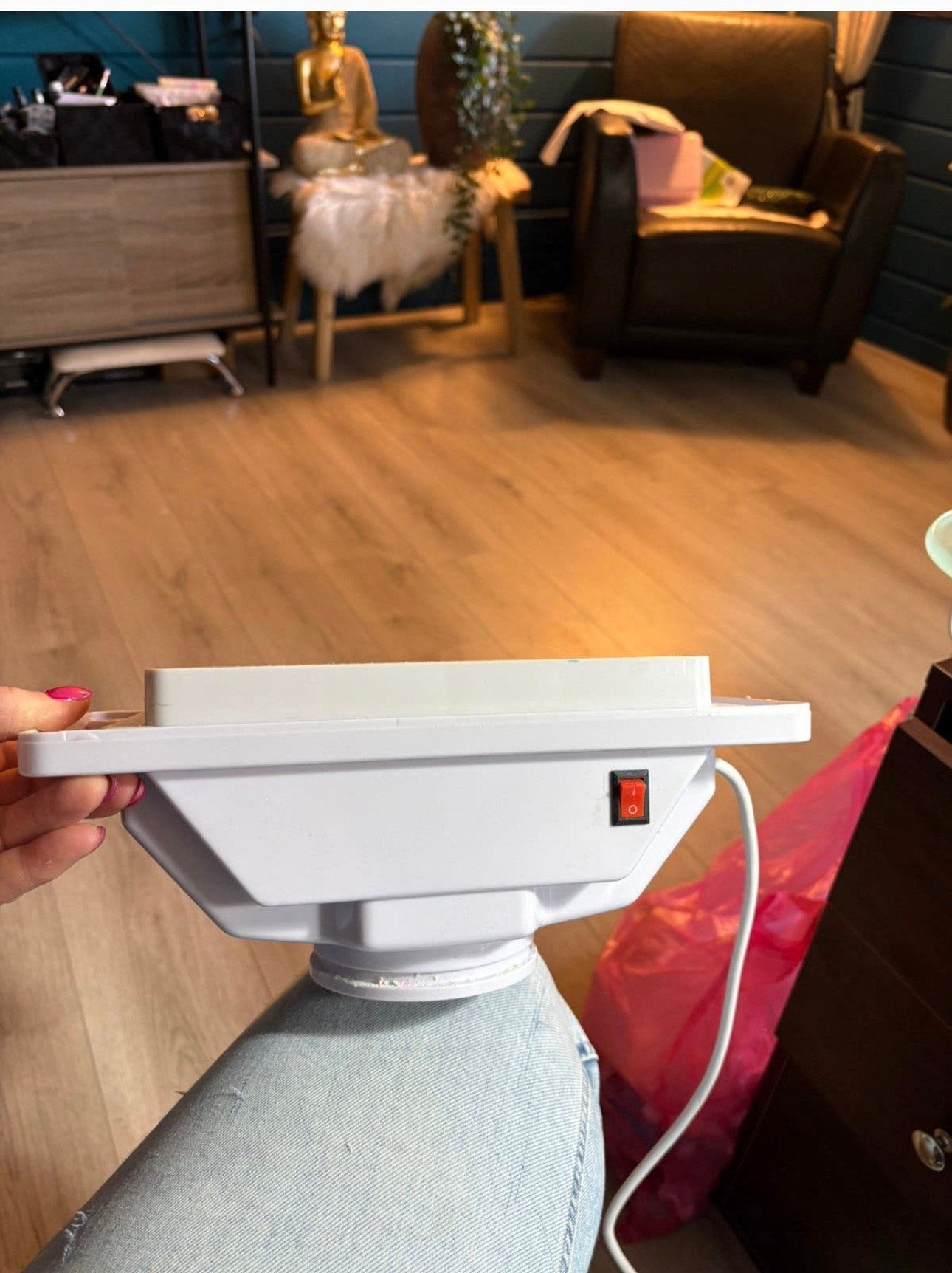 Nagel afzuiging inbouw, Ophalen of Verzenden, Zo goed als nieuw, Wit, Handen en Nagels