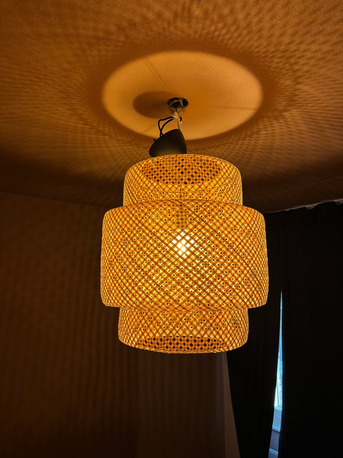 IKEA Sinnerlig Hanglamp 50 cm, Ophalen of Verzenden, Zo goed als nieuw, Natuurlijk materiaal