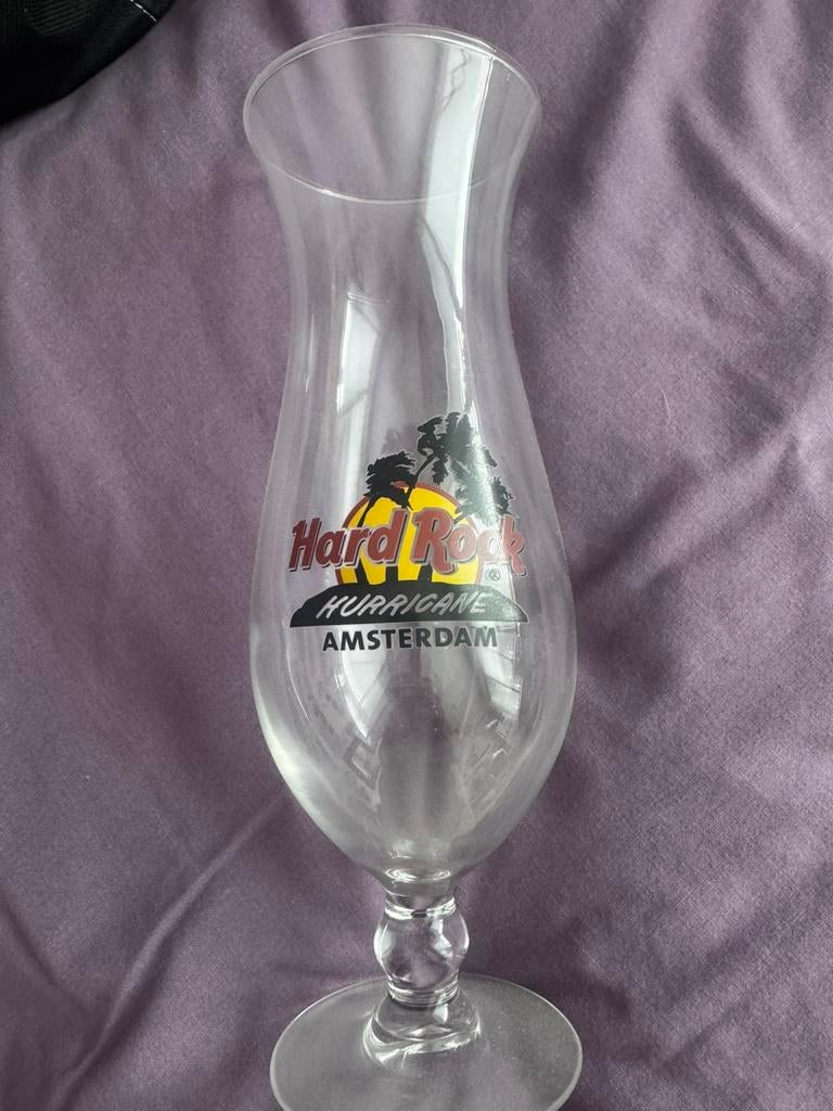 Bierglas Hardrockcafé Amsterdam, Ophalen, Zo goed als nieuw, Bierglas