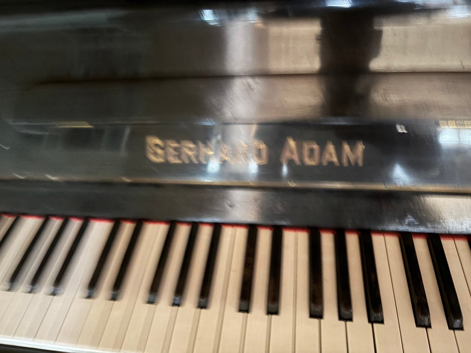 Piano, Gerard Adam, MOET WEG, Ophalen, Gebruikt, Zwart, Piano